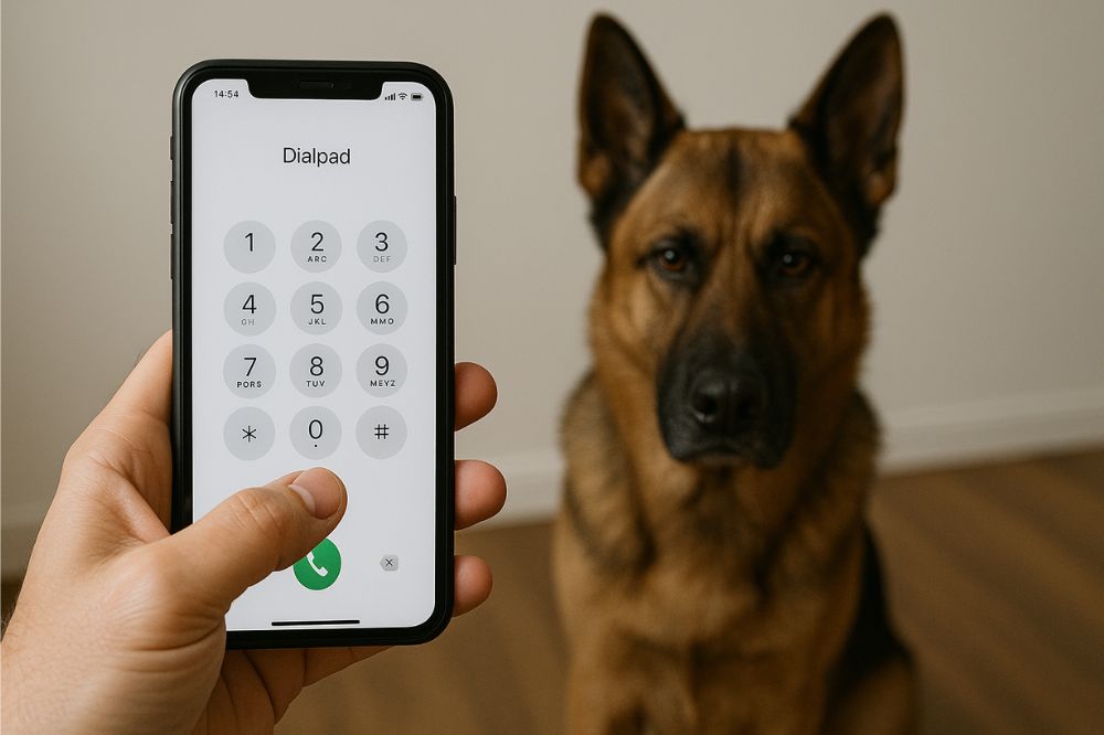 Persona llama para denunciar maltrato animal de forma segura